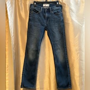 Abercrombie kids size 11/12 slim fit skinny dark denim jeans